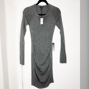New Express, gray, sweater dress